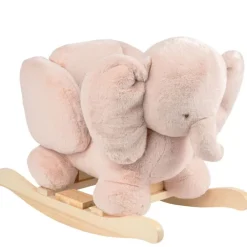 Animal à bascule éléphant Fanfan Vieux rose