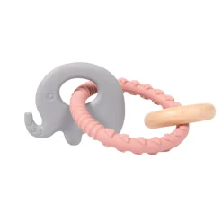 Anneau de dentition éléphant - Rose