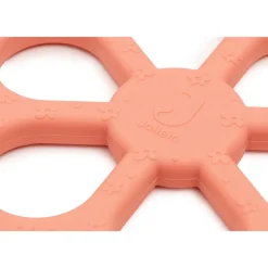 Anneau de dentition silicone Flower Coral Rose