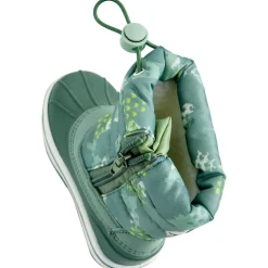 Après-ski vert imprimé camouflage avec lien de serrage pour bébé garçon
