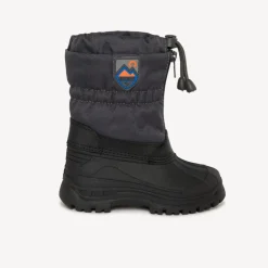 Après-ski zippés bicolores à badge gomme pour bébé garçon