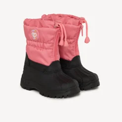 Après-ski zippés bicolores à badge gomme pour fille