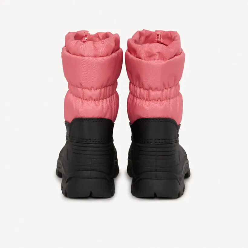 Après-ski zippés bicolores à badge gomme pour fille