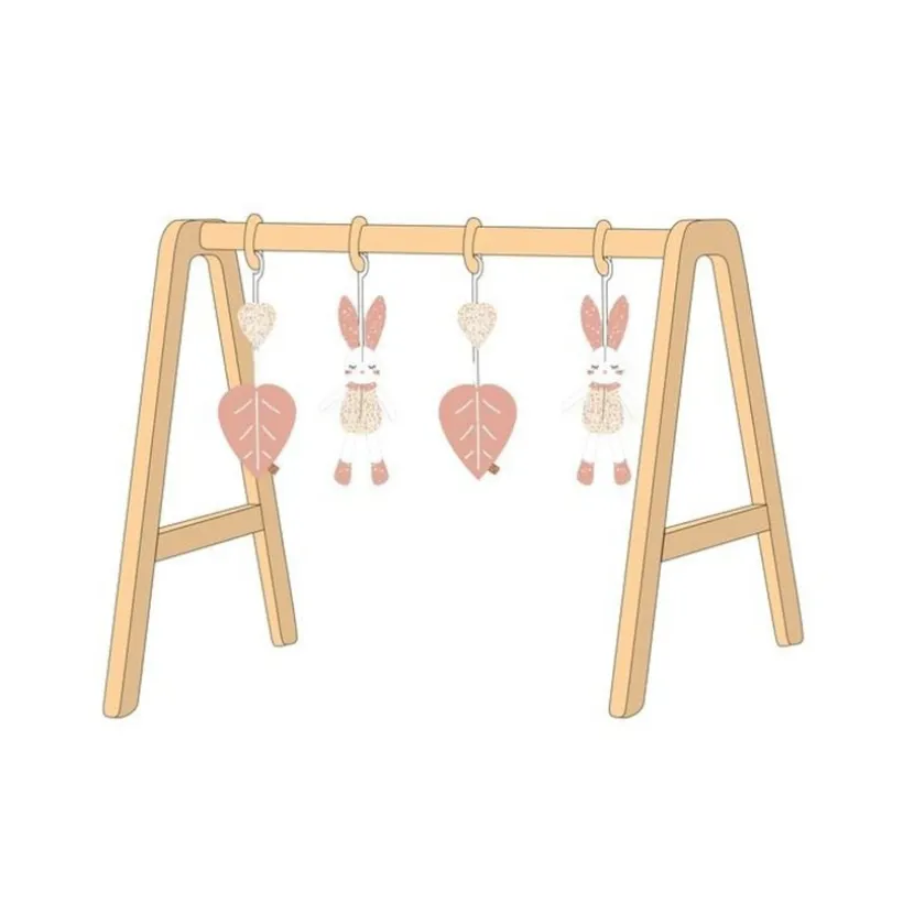 Arche d'éveil en bois avec jouets Esmée