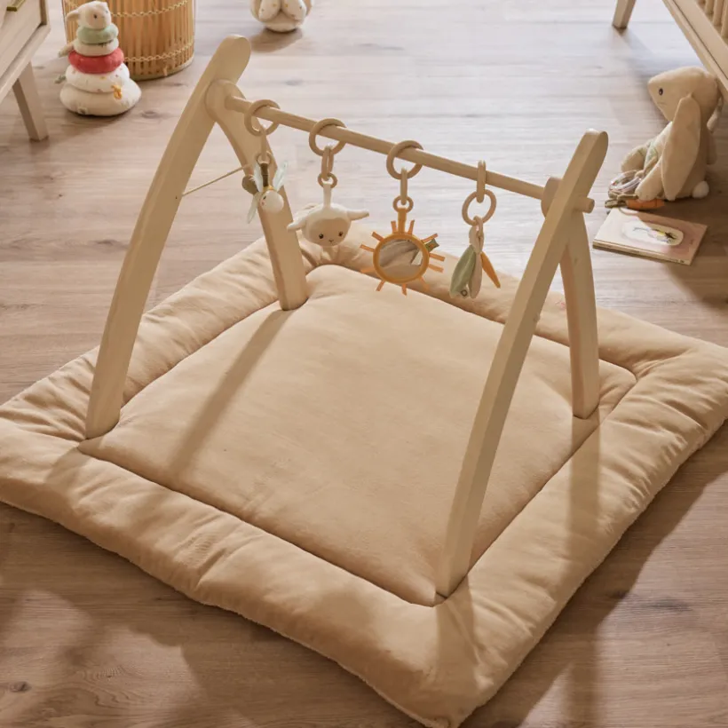 Arche d'éveil pliable en bois coloris naturel