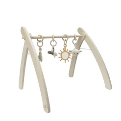 Arche d'éveil pliable en bois coloris naturel