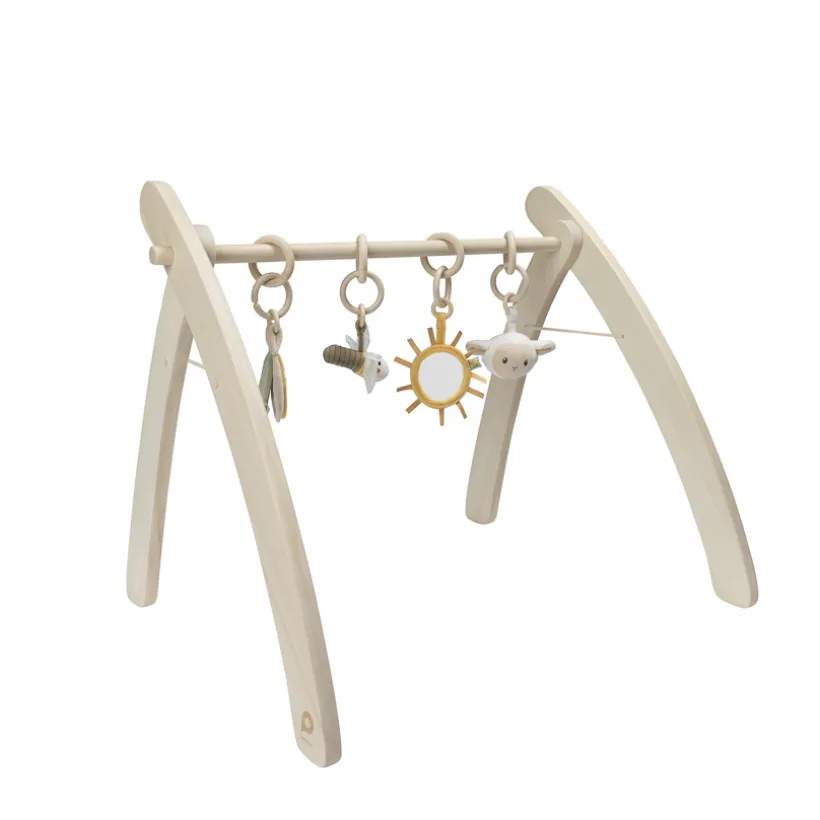 Arche d'éveil pliable en bois coloris naturel