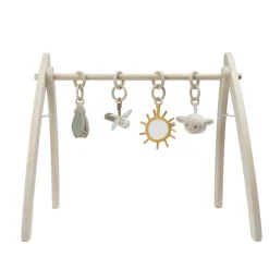Arche d'éveil pliable en bois coloris naturel