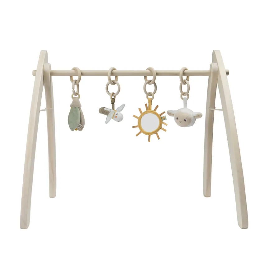 Arche d'éveil pliable en bois coloris naturel
