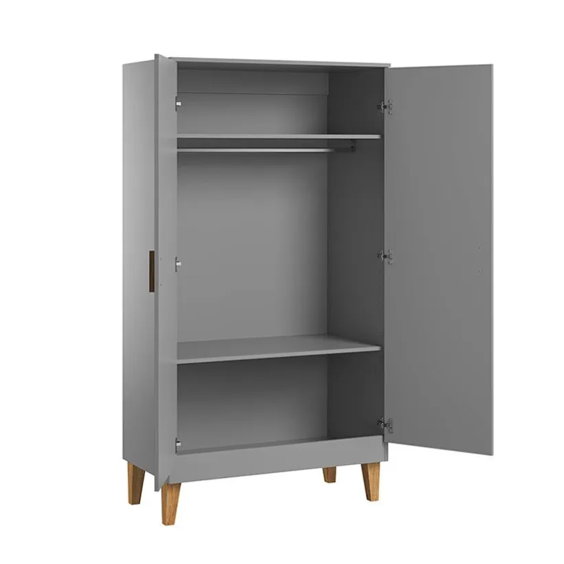 Armoire Lounge 2 portes - Gris