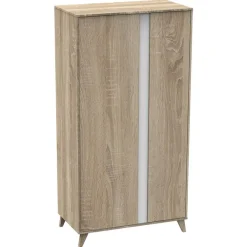 Armoire nova 2 portes - Blanc Lin