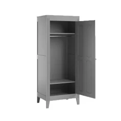Armoire 1 porte Milenne - Gris clair