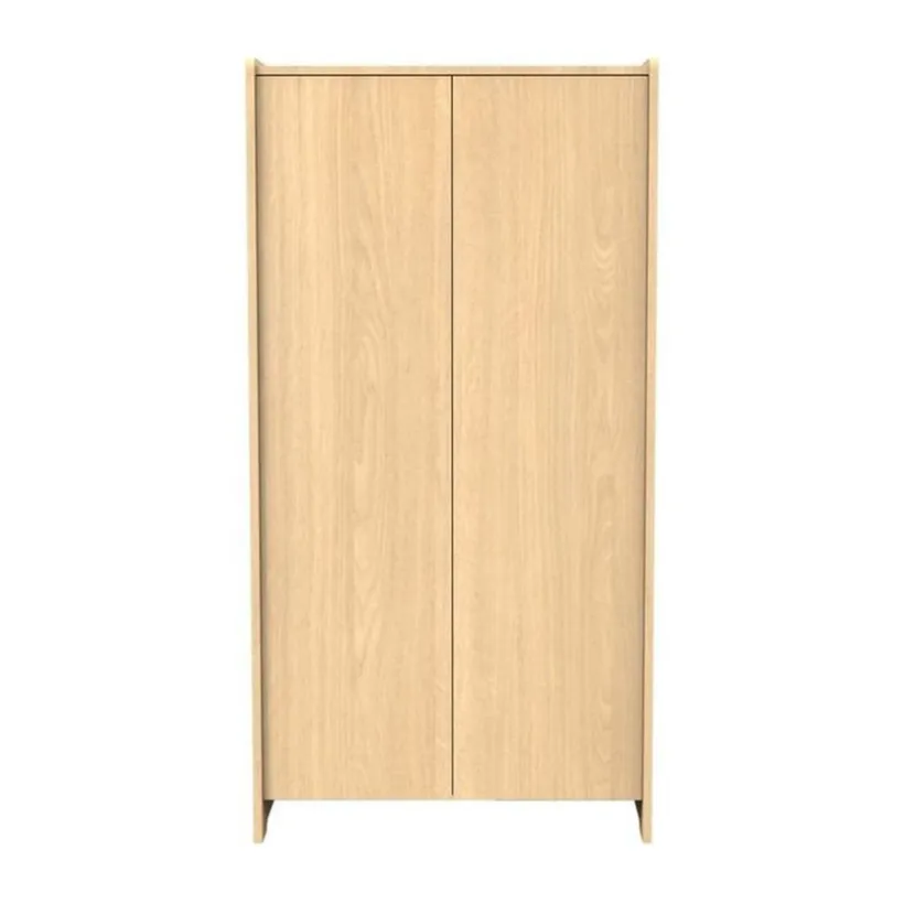 Armoire à 2 portes Cannelle aspect chêne miel