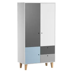 Armoire 2 portes Concept - Bleu