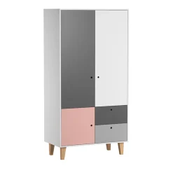 Armoire 2 portes Concept - Rose
