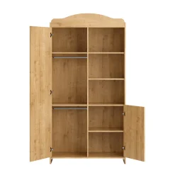 Armoire 2 portes Megève aspect chêne