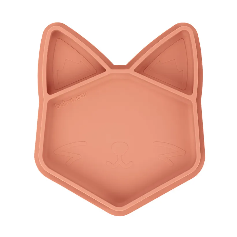 Assiette compartimentée en silicone ISY PLATE - Renard
