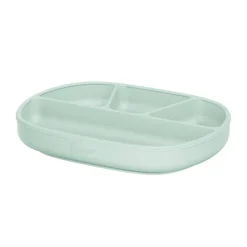 Assiette à 4 compartiments en silicone avec ventouse