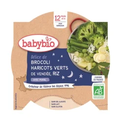 Assiette de Brocoli, Haricots verts et Riz 230g