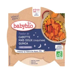 Assiette de fondue de Carotte, Maïs, Quinoa et Coriandre 230g