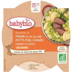 Assiette de panais, petits pois et canard 260g