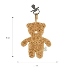 Attache sucette Doudou Ours Teddy Bouclette