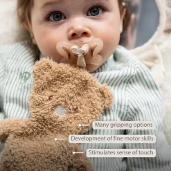 Attache sucette Doudou Ours Teddy Bouclette