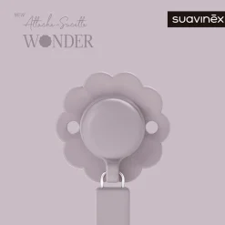 Attache-sucette en silicone Wonder mist lavande