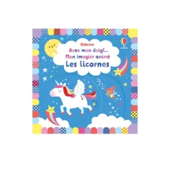 Avec mon doigt, imagier animé - Les licornes