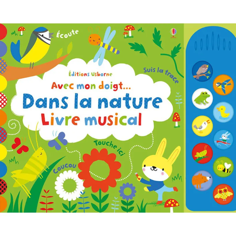 Avec mon doigt, livre musical - Dans la nature