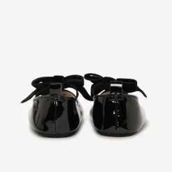 Babies vernis à nœud en velours pour bébé fille