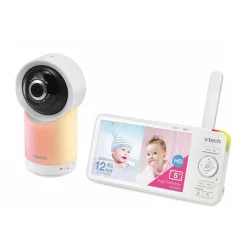 Babyphone vidéo RM5766 HD avec veilleuse et écran LCD 5"