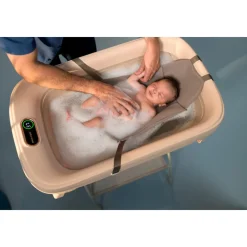 Baignoire Indigo Plus + coussin nouveau-né Sage Green