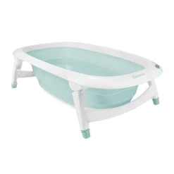Baignoire pliable avec fond ludique marin bleu