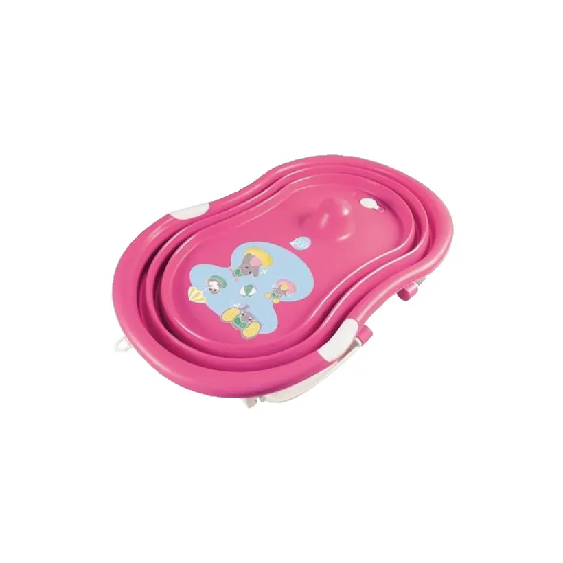 Baignoire pliable en accordéon - Éléphant Rose