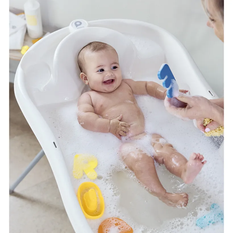 Baignoire évolutive avec transat Bebelouga blanc