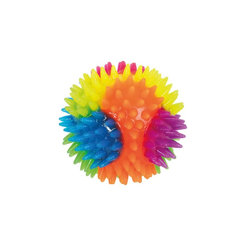 Balle lumineuse à picots Ø 7cm multicolore