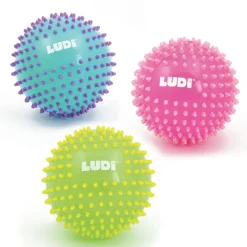 Balle sensorielle unie à picots (coloris aléatoire)