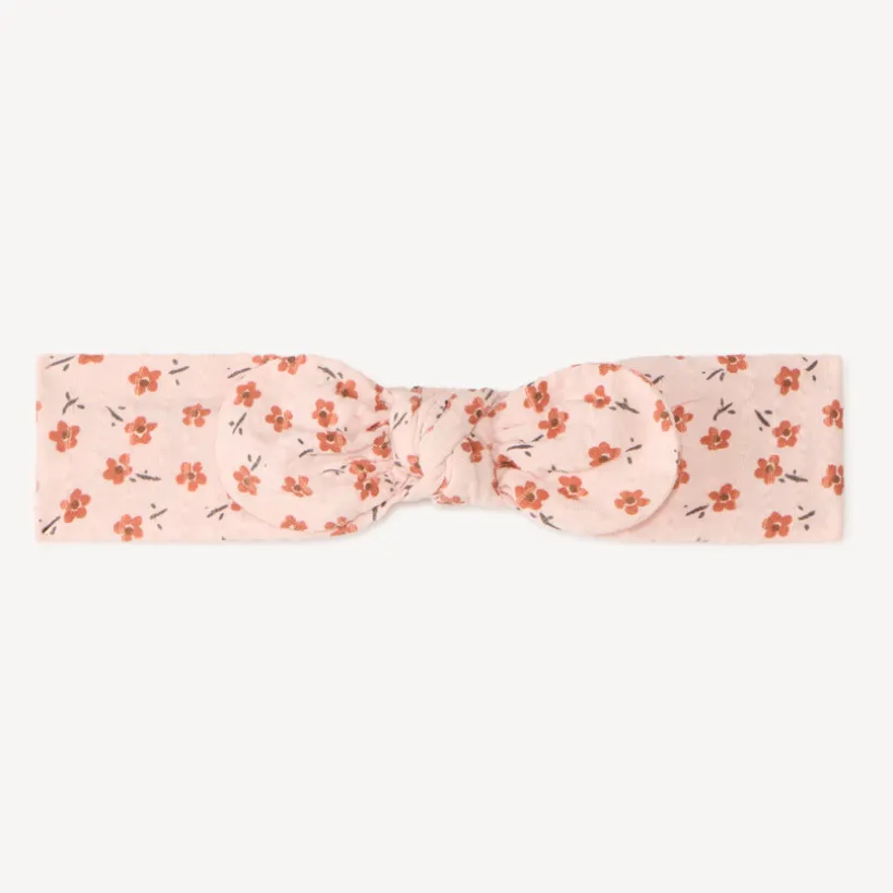 Bandeau noué bébé fille imprimé fleurs