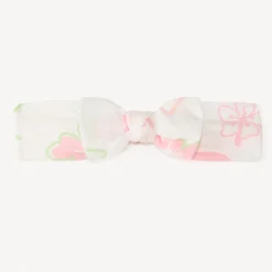 Bandeau à nœud imprimé fleurs pour bébé fille