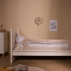 Barrière de lit filet avec poche 150 cm beige