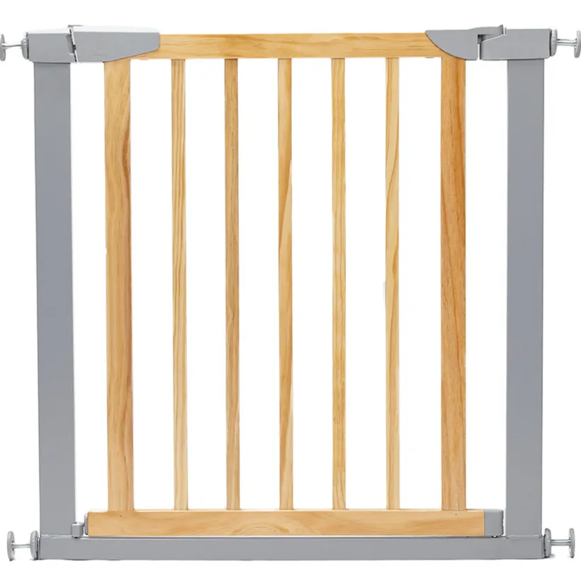 Barrière de sécurité par pression Optiwood 2.0 en bois - naturel