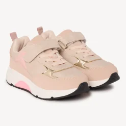 Basket de sport avec lacets élastiqués et velcro pour fille