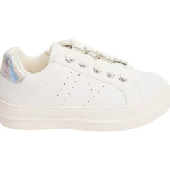 Basket de sport à zip et lacets avec bijoux fantaisie pour fille