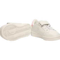 Baskets basses avec lacets et scratch pour fille