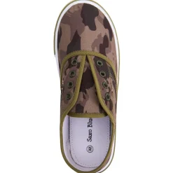 Baskets basses en toile imprimé camouflage pour garçon