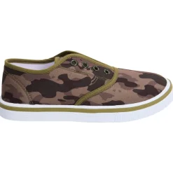 Baskets basses en toile imprimé camouflage pour garçon