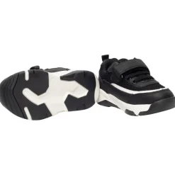 Baskets de sport empiècement en mesh et simili cuir pour garçon