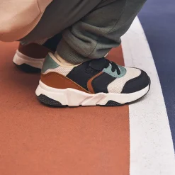 Baskets de sport empiècements contrastés pour bébé garçon