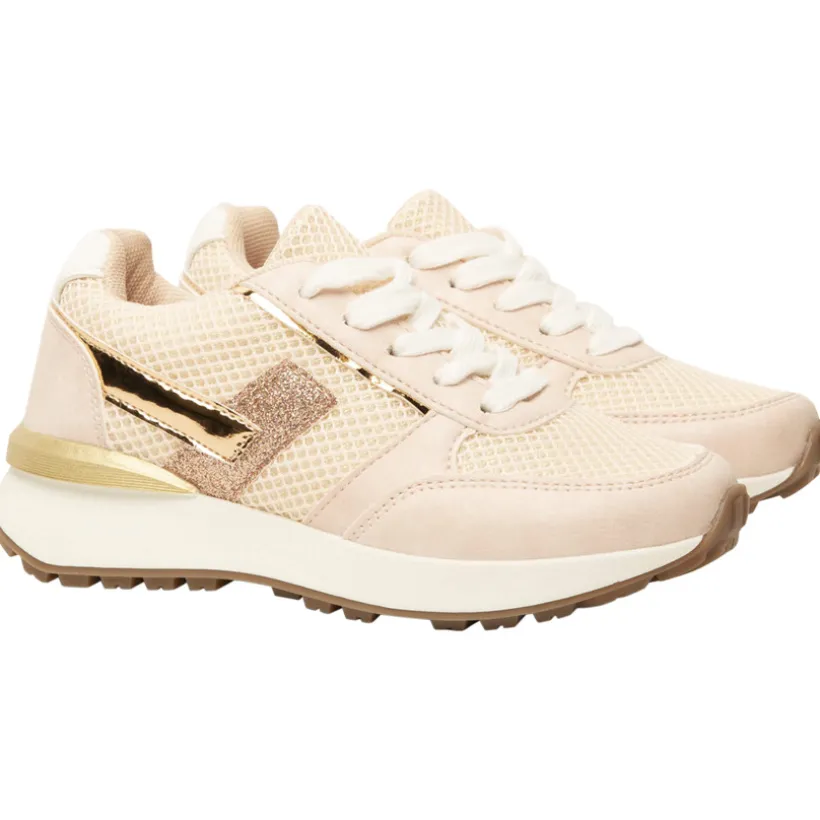 Baskets de sport en mesh à lacets pour fille